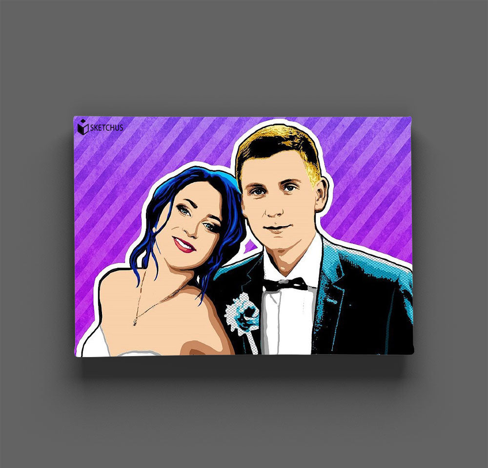 Pop art portrait paintings on canvas buy pictures - pop art from photos