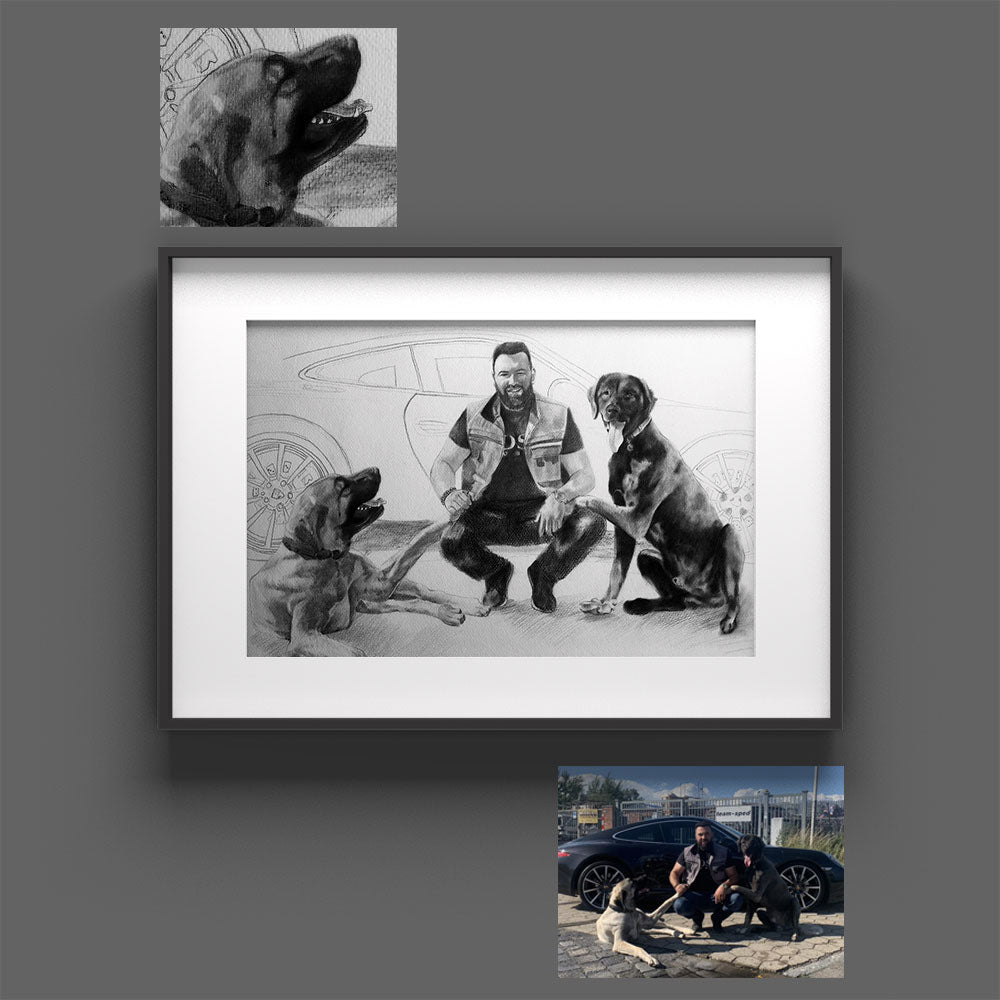 Portraits of People and Pets – Custom Portraits for Humans & Animals