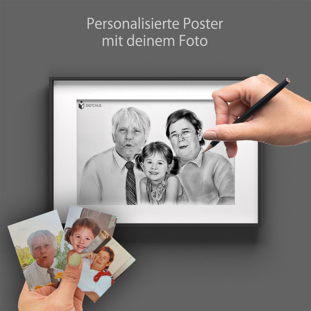 Personalisierte Poster mit deinem Foto - Familienposter