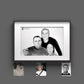 Familienportraits Familie malen lassen  Dein Foto als personalisiertes Familienposter nach Fotovorlage